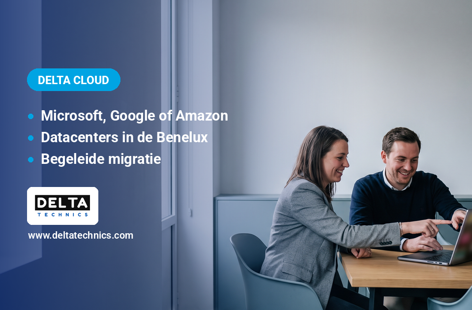 Cloudmigratie bij een KMO in Limburg: twee collega’s bespreken de overstap naar de cloud